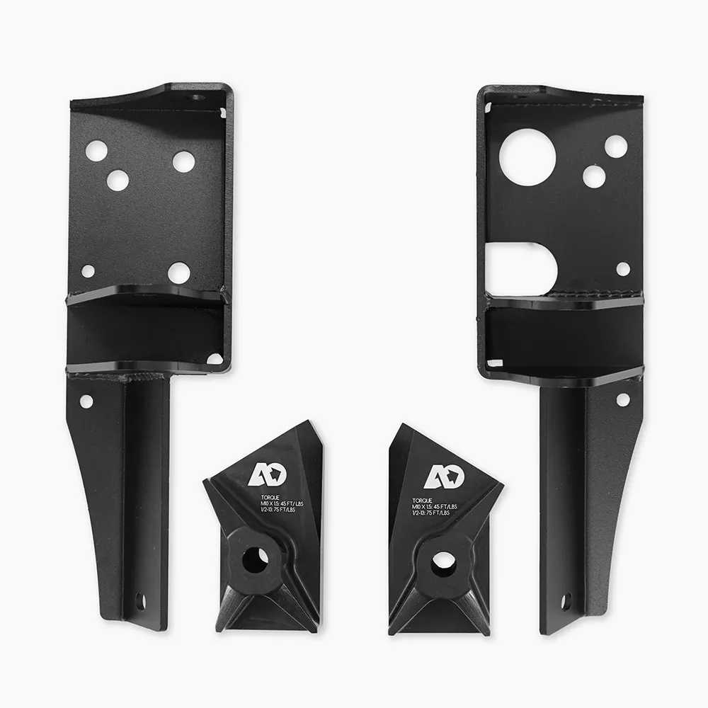 AOR11123 Front Auxiliary Bracket Kit_combined pieces Auxiliary Front Shock Mount Kit for Sprinter 4X4 & AWD by Agile Offroad