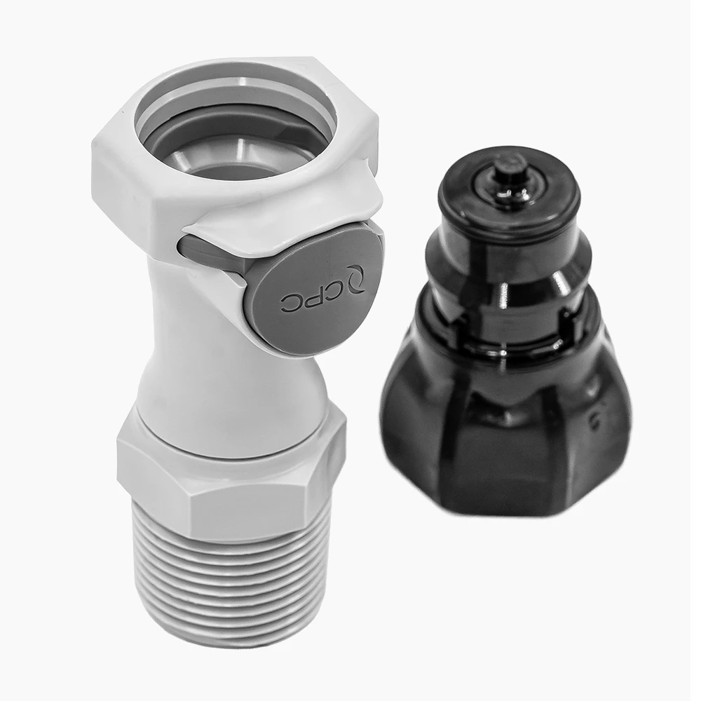 U18-1019-1 Threaded Hose Quick Disconnect Water System Fittings by Agile Offroad
